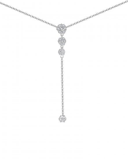 DIAMOND DANGLE DROP NECKLACE (TN331)